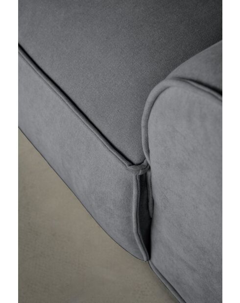 Festes L-Ecksofa, links; Flex Felix Dunkelgrau - 265x169x70 cm