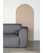 Festes L-Ecksofa, links; Flex Felix Dunkelgrau - 265x169x70 cm