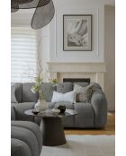 Grijze hoekbank met U-schaal naar links - 330x265x75 cm