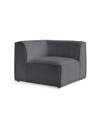 Sedia angolare Flex Felix Grigio scuro - 93x93x70 cm