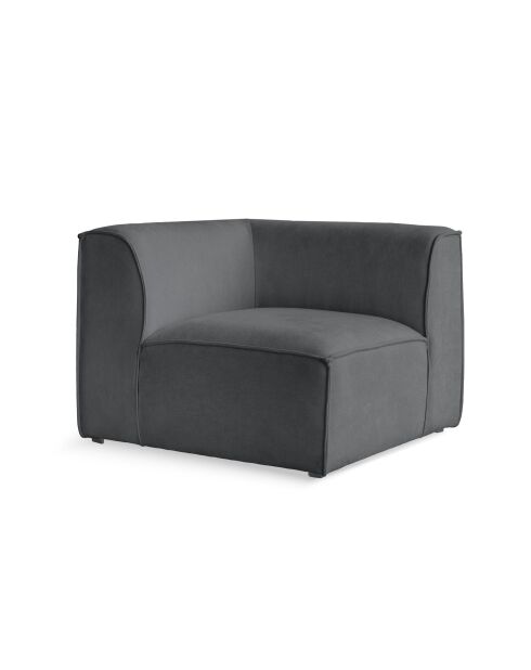 Sedia angolare Flex Felix Grigio scuro - 93x93x70 cm