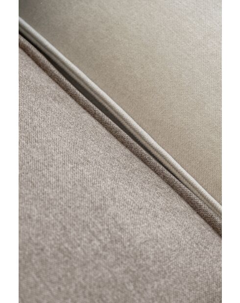 Festes Ecksofa S; gerade Flex Felix Dunkelbeige- 264x154x70 cm