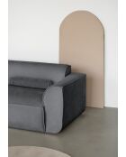 Festes S-Ecksofa, links Flex Felix Dunkelgrau- 264x154x70 cm