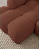 Festes U-Ecksofa, rechts Cloud Terracotta - 328x260x76 cm