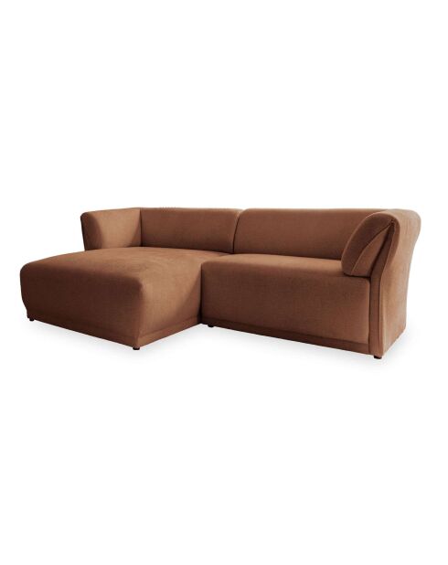 Festes Ecksofa S Left Gatsby Terrakotta - 280x173x87 cm