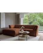 Festes Ecksofa S Left Gatsby Terrakotta - 280x173x87 cm
