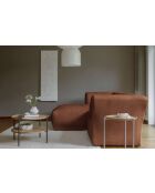 Festes Ecksofa S Left Gatsby Terrakotta - 280x173x87 cm