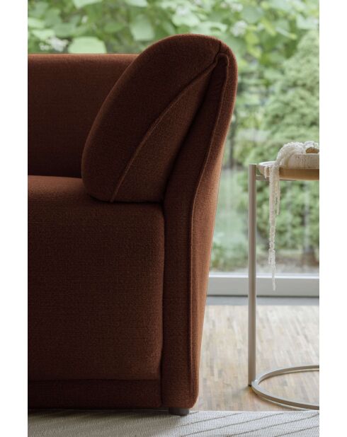 Festes Ecksofa S Left Gatsby Terrakotta - 280x173x87 cm