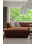 Festes Ecksofa S Left Gatsby Terrakotta - 280x173x87 cm