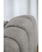 L-MAX Shell Festes Ecksofa Hellgrau - 265x265x75 cm