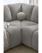 L-MAX Shell Festes Ecksofa Hellgrau - 265x265x75 cm