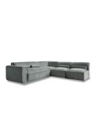 L-MAX vaste hoekbank, rechts Flex Felix Olive- 265x248x70 cm