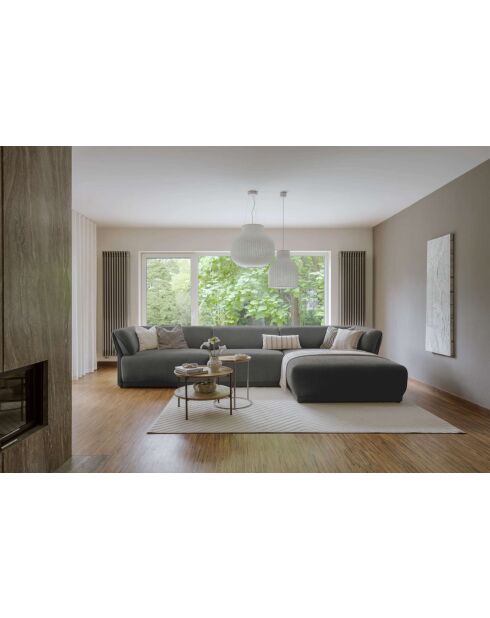 Gatsby Grey Fixed M hoekbank rechts - 338x175x87 cm