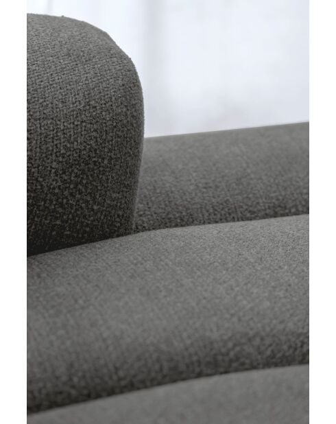 Sofá esquinero fijo M Right Shell gris - 325x165x75 cm