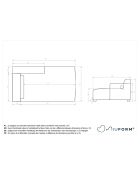 Divano letto AC/Right Flex Felix Beige scuro - 92 x 154 x 70 cm