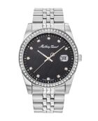 Orologio da donna al quarzo RONDA 515 H3 Swiss Made in acciaio argentato