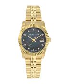 Montre Femme Quartz Swiss Made RONDA 585 H3 en Acier dorée