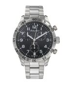 Montre Homme Swiss Made Quartz ETA G10 212 AN en Cuir argentée