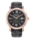 Reloj Swiss Made Automatic STP 1-11 de cuero azul para hombre