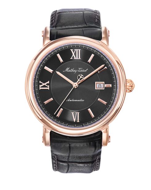 Reloj Swiss Made Automatic STP 1-11 de cuero azul para hombre