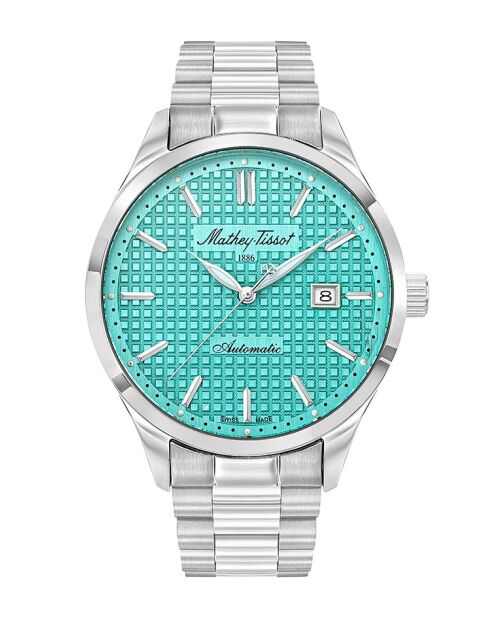 Orologio da uomo automatico in acciaio argentato Claro 888