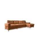 S-MAX Wandelbares Ecksofa rechtwinklig Lofty Lilly Brick- 306x150x84 cm