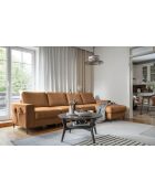 S-MAX Wandelbares Ecksofa rechtwinklig Lofty Lilly Brick- 306x150x84 cm