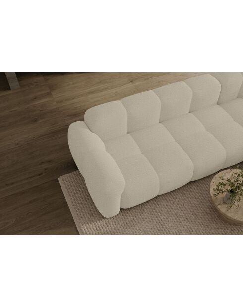 Vaste U-hoekbank, links Cloud Beige- 328x260x76 cm