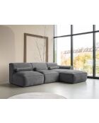 Festes Ecksofa XS, rechts Flex Felix Dunkelgrau - 244x154x70 cm