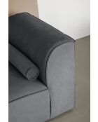 Festes Ecksofa XS, rechts Flex Felix Dunkelgrau - 244x154x70 cm