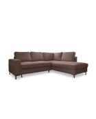 L Wandelbares rechtwinkliges Ecksofa Lofty Lilly Taupe- 237 x 197 x 84 cm