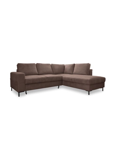 L Wandelbares rechtwinkliges Ecksofa Lofty Lilly Taupe- 237 x 197 x 84 cm