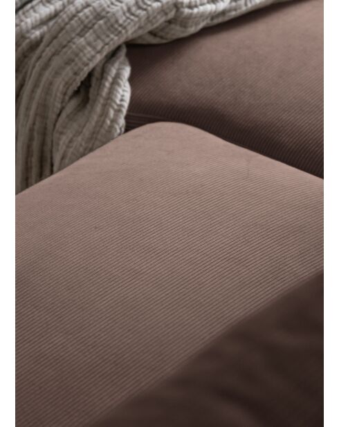 L Wandelbares rechtwinkliges Ecksofa Lofty Lilly Taupe- 237 x 197 x 84 cm