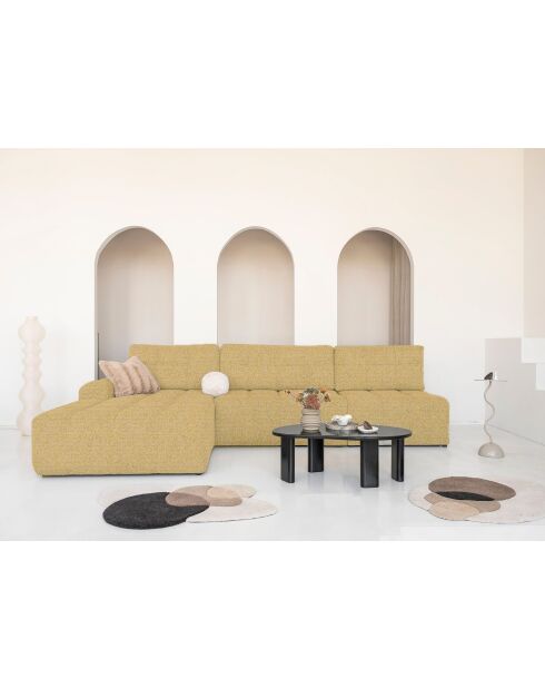 S-MAX Ecksofa, ausziehbar, links, Lulu, 338 x 184 x 94 cm, Gelb