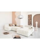 Lulu beige omvormbare hoekbank U rechts - 333x187x94 cm