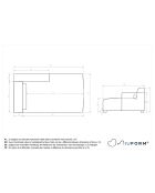 Flex Felix Olive AC/Straight Tagesbett, 92 x 154 x 70 cm