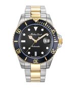 Swiss Made Automatic STP 1-11 Herrenuhr aus zweifarbigem Silber-/Goldstahl