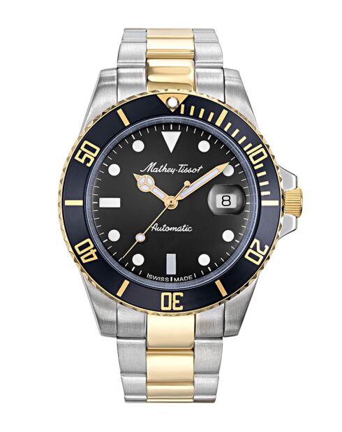 Swiss Made Automatic STP 1-11 Herrenuhr aus zweifarbigem Silber-/Goldstahl