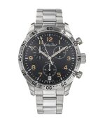 Montre Homme Swiss Made Quartz ETA G10 212 AN en Cuir argentée