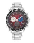 RONDA 5030D Quartz herenhorloge van Zwitserse makelij in zilverstaal