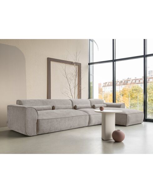 Fixed M Ecksofa, rechts Flex Felix Dunkelbeige - 340x154x70 cm