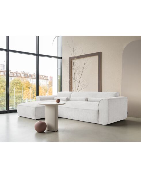 Festes S-Ecksofa, links Flex Felix Beige- 264x154x70 cm