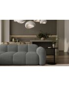 L-MAX Festes Ecksofa, symmetrisches Wolkengrau - 260x260x76 cm