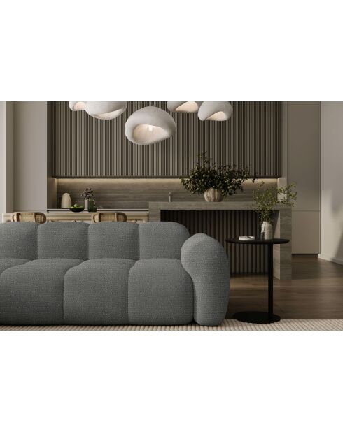 L-MAX Festes Ecksofa, symmetrisches Wolkengrau - 260x260x76 cm