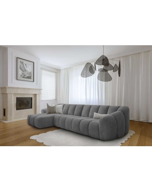 Grijze hoekbank Fixed M Left Shell - 325x165x75 cm