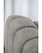 Festes Ecksofa S Right Shell Hellgrau - 255x165x75 cm