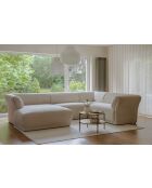 Gatsby Ecksofa, festes U-förmiges rechtes Ecksofa, 341 x 233 x 87 cm, Beige