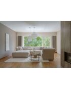 Gatsby Ecksofa, festes U-förmiges rechtes Ecksofa, 341 x 233 x 87 cm, Beige