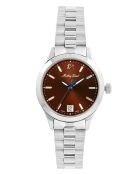 Montre Femme Quartz Swiss Made RONDA 505h6 en Acier argentée