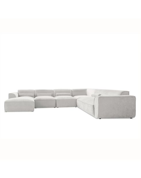 Festes U-Ecksofa, rechts Flex Felix Beige- 337x265x70 cm